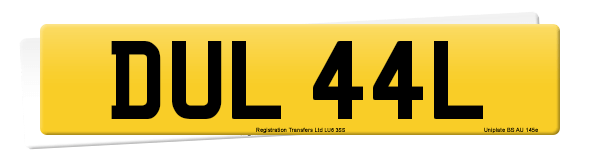 Registration number DUL 44L
